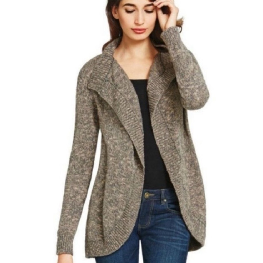 CAbi Sweater Marled Cotton Cardigan